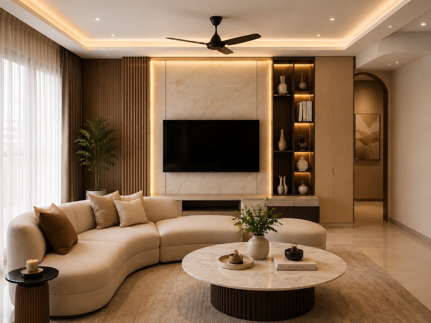 GN Interiors crafted living room