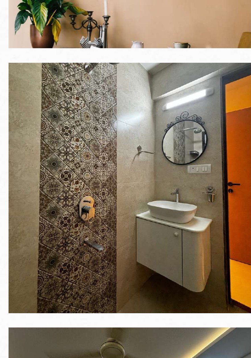 Bathroom design with marble finish