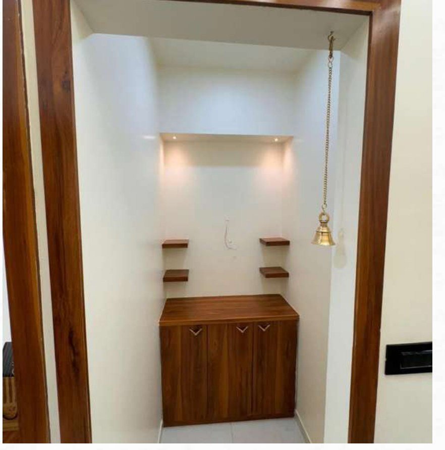 Pooja unit wall design