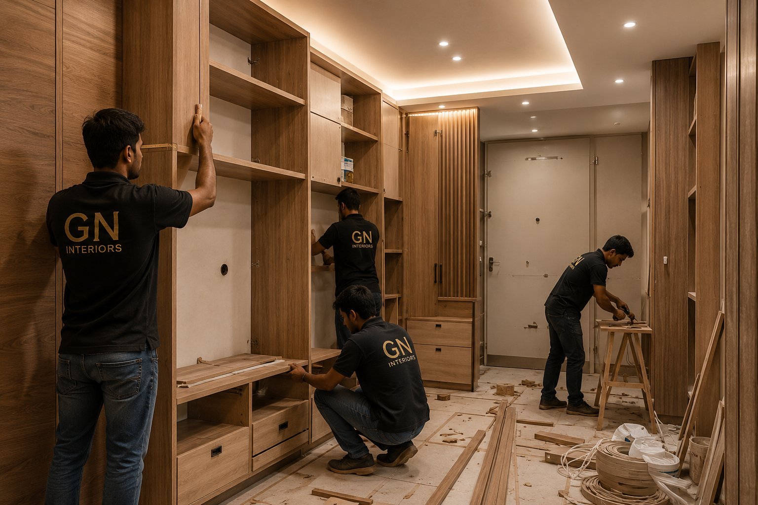Execution and construction by GN Interiors team
